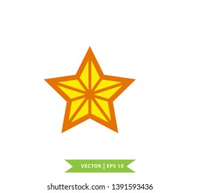 Star icon vector style flat trendy