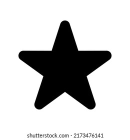 Ilustración de diseño de símbolos de vector de icono de estrella