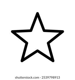 Ilustração de design de símbolo de vetor de ícone de estrela