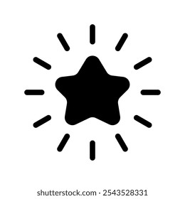 Ilustración de diseño de símbolo de Vector de icono de estrella