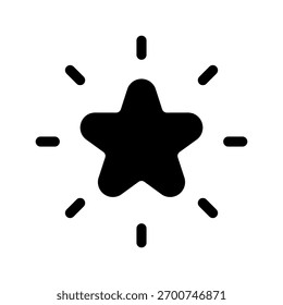 Ilustración de diseño de símbolo de Vector de icono de estrella