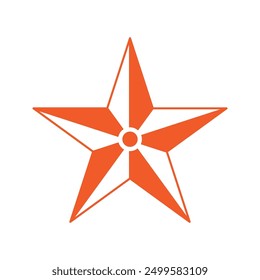 Star icon vector symbol illustration.