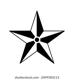 Star icon vector symbol illustration.