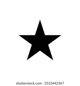 Star icon vector symbol illustration. star icon vector on a white background. star icon, black symbol, star vector sign.
