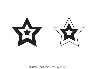 Star icon vector symbol illustration. star icon vector on a white background. star vector sign.