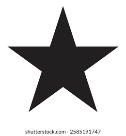 Star icon vector symbol illustration. star icon vector on a white background. star icon, black symbol, star vector sign
