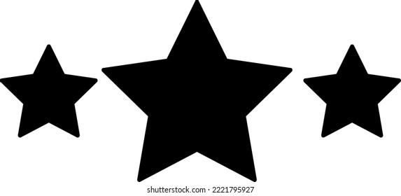 símbolo de vector de icono de estrella plantilla en fondo blanco..eps
