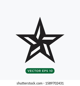 star icon vector template design concept