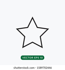 star icon vector template design concept