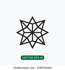 star icon vector template design concept