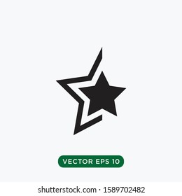 star icon vector template design concept