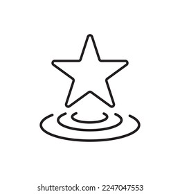 Vector de icono de estrella, diseño de plantilla, ilustración vectorial