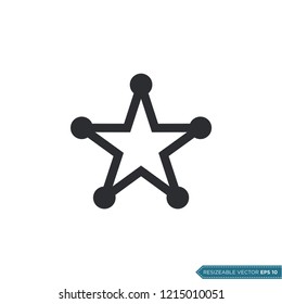 Star Icon Vector Template Illustration Design