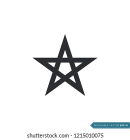Star Icon Vector Template Illustration Design