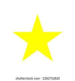 Star Icon vector. Star vector icon. Star Icon in trendy flat style isolated on white background. Rating symbol for web design