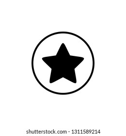 Star Icon vector. Star vector icon. Star Icon in trendy flat style isolated on white background. Rating symbol for web design