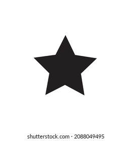 Vector de icono de estrella. Diseño de diseño plano y a la última sobre fondo blanco.