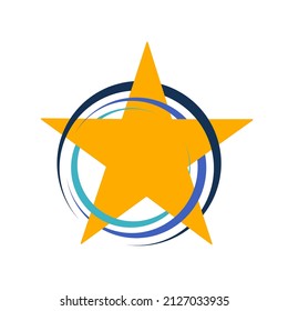 Sternsymbol, Vektorgrafik. Trendy flaches Lieblingsdesign. Star-Website-Piktogramm, mobile App. Logo-Illustration. EPS10.