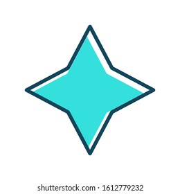 Star icon vector in trendy style design on white background