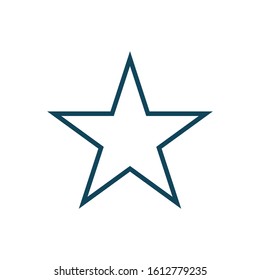 Star icon vector in trendy style design on white background