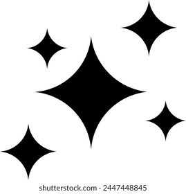 Star icon vector. Twinkling star illustration sign. Sparkles symbol. Shining burst logo.