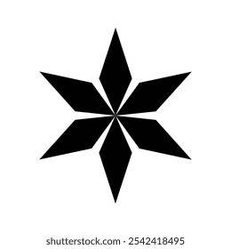 Star icon vector. Twinkling star illustration sign. Sparkles symbol. Shining burst logo.