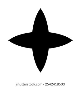 Star icon vector. Twinkling star illustration sign. Sparkles symbol. Shining burst logo.