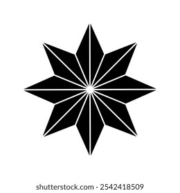 Star icon vector. Twinkling star illustration sign. Sparkles symbol. Shining burst logo.