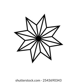 Star icon vector. Twinkling star illustration sign. Sparkles symbol. Shining burst logo.