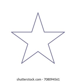 Star icon vector icon. Vector. Violet linear icon on white background. Isolated.