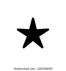 Vector de icono de estrella para aplicaciones web y móviles. signo de clasificación y símbolo. icono de estrella favorita