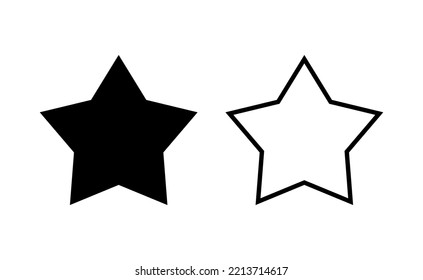 Star Icon vector for web and mobile app. rating sign and symbol. favourite star icon