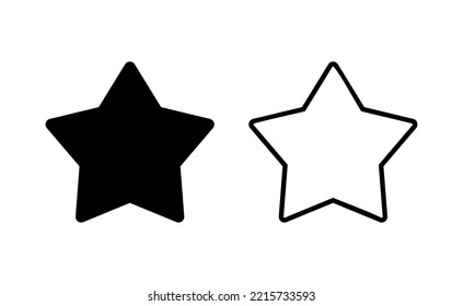 Star Icon vector for web and mobile app. rating sign and symbol. favourite star icon