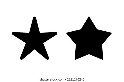 Star Icon Vektor für Web- und mobile App. Bewertungszeichen und -zeichen. Lieblingssternsymbol