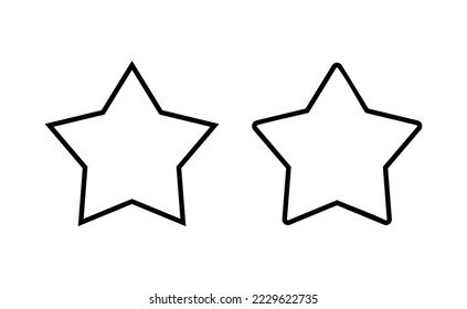 Star Icon vector for web and mobile app. rating sign and symbol. favourite star icon