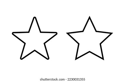 Star Icon vector for web and mobile app. rating sign and symbol. favourite star icon
