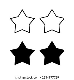 Star Icon Vektor für Web- und mobile App. Bewertungszeichen und -zeichen. Lieblingssternsymbol
