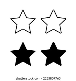 Star Icon vector for web and mobile app. rating sign and symbol. favourite star icon
