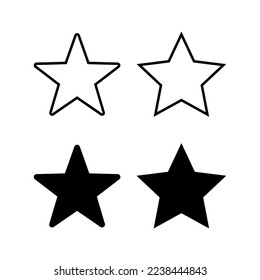 Star Icon vector for web and mobile app. rating sign and symbol. favourite star icon