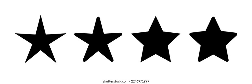 Star Icon vector for web and mobile app. rating sign and symbol. favourite star icon