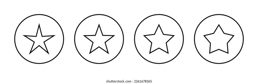 Star Icon vector for web and mobile app. rating sign and symbol. favourite star icon