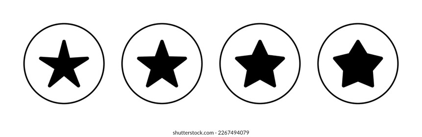 Star Icon vector for web and mobile app. rating sign and symbol. favourite star icon