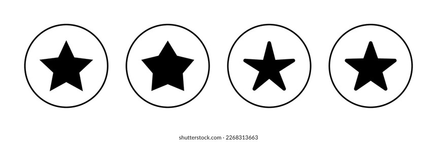 Star Icon vector for web and mobile app. rating sign and symbol. favourite star icon