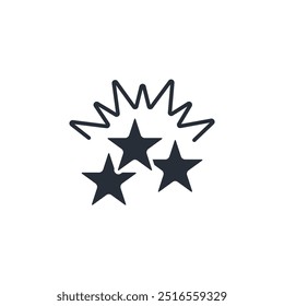 star icon. vector.Editable stroke.linear style sign for use web design,logo.Symbol illustration.