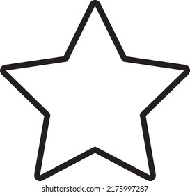 Star icon Vector.illustration line art on white background..eps
