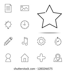 star icon. web, minimalistic icons universal set for web and mobile