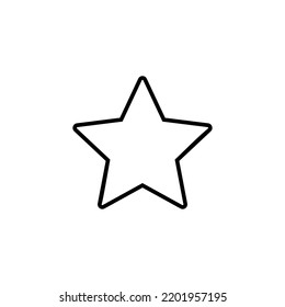 Star Icon for web and mobile app. rating sign and symbol. favourite star icon