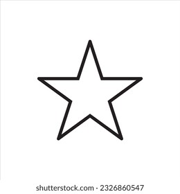 Star Icon für Web- und mobile App. Bewertungszeichen und -zeichen. Lieblingssternsymbol