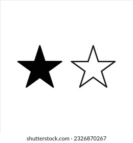 Star Icon for web and mobile app. rating sign and symbol. favorites star icon