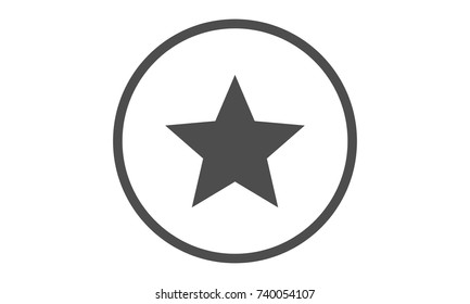Star Icon Website Element Sign or Icon Design For UI, UX, interface, banner, info graphic